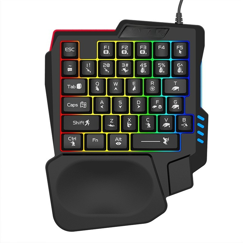 Keyboard Gaming Amazon - K5 one-handed keyboard Gungod Throne left-hand