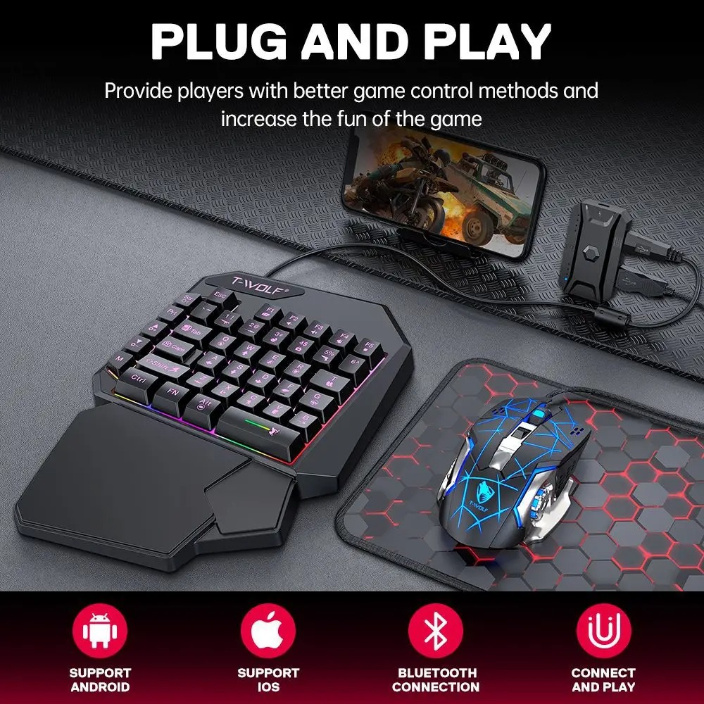 5 in 1 RGB Gaming Keyboard Mou - Gaming Keyboard And Mouse For Xbox review and price
