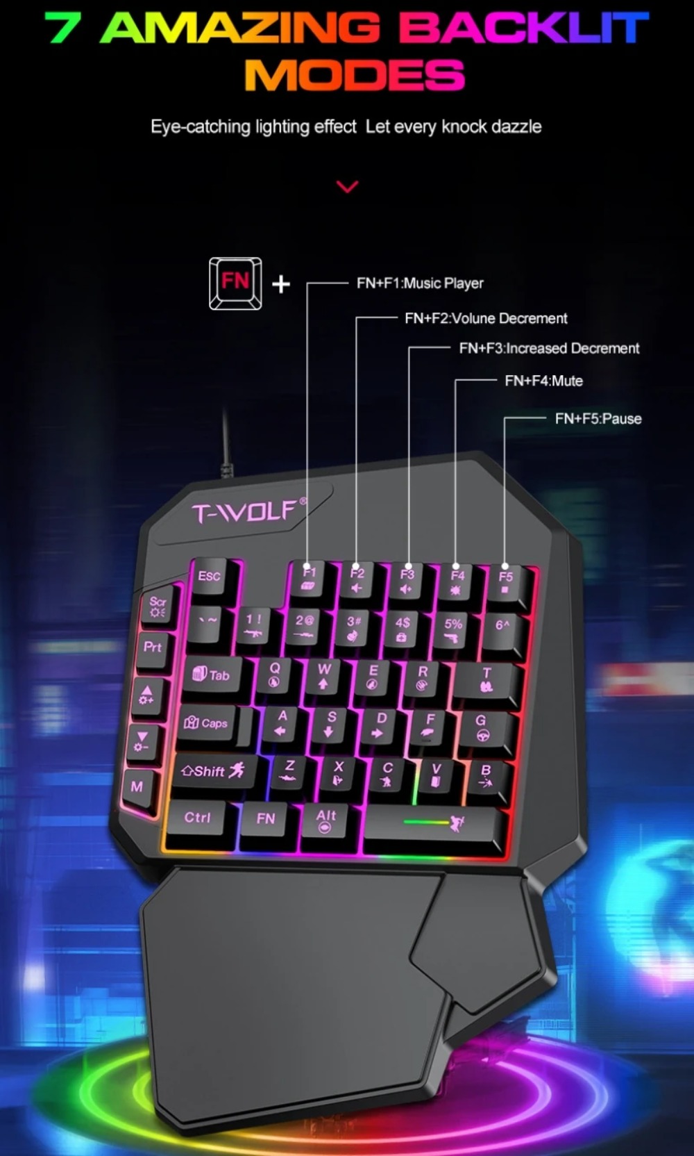 5 in 1 RGB Gaming Keyboard Mou - Gaming Keyboard And Mouse For Xbox review and price