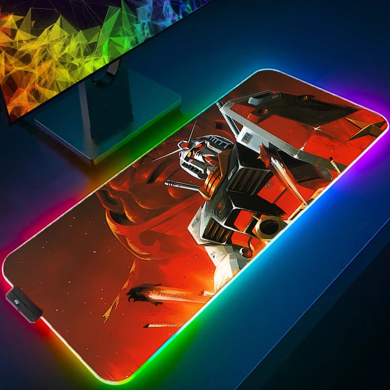 RGB Kawaii Mouse Pad Anime Gab - Gaming Keyboard And Mouse Mobile review and price