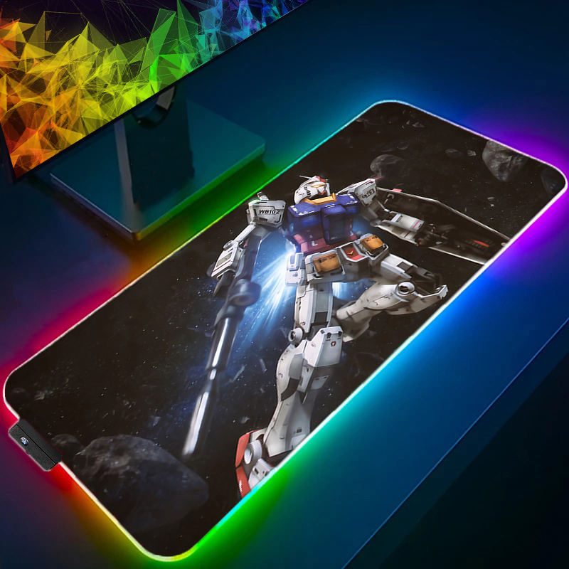 RGB Kawaii Mouse Pad Anime Gab - Gaming Keyboard And Mouse Mobile review and price