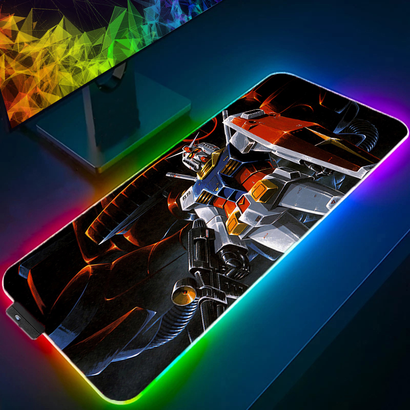 RGB Kawaii Mouse Pad Anime Gab - Gaming Keyboard And Mouse Mobile review and price