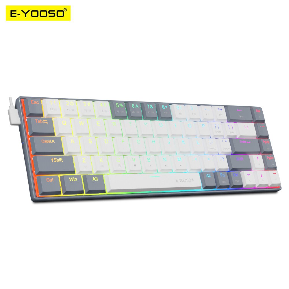 E-YOOSO A68 RGB Mini Slim USB  - Gaming Keyboard Mobile review and price