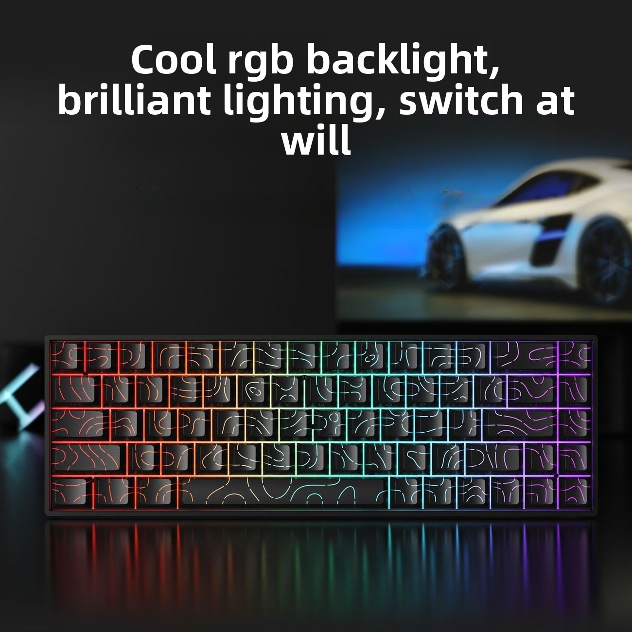 Teclado 60% wireless bluetooth - Gaming Keyboard Mobile review and price