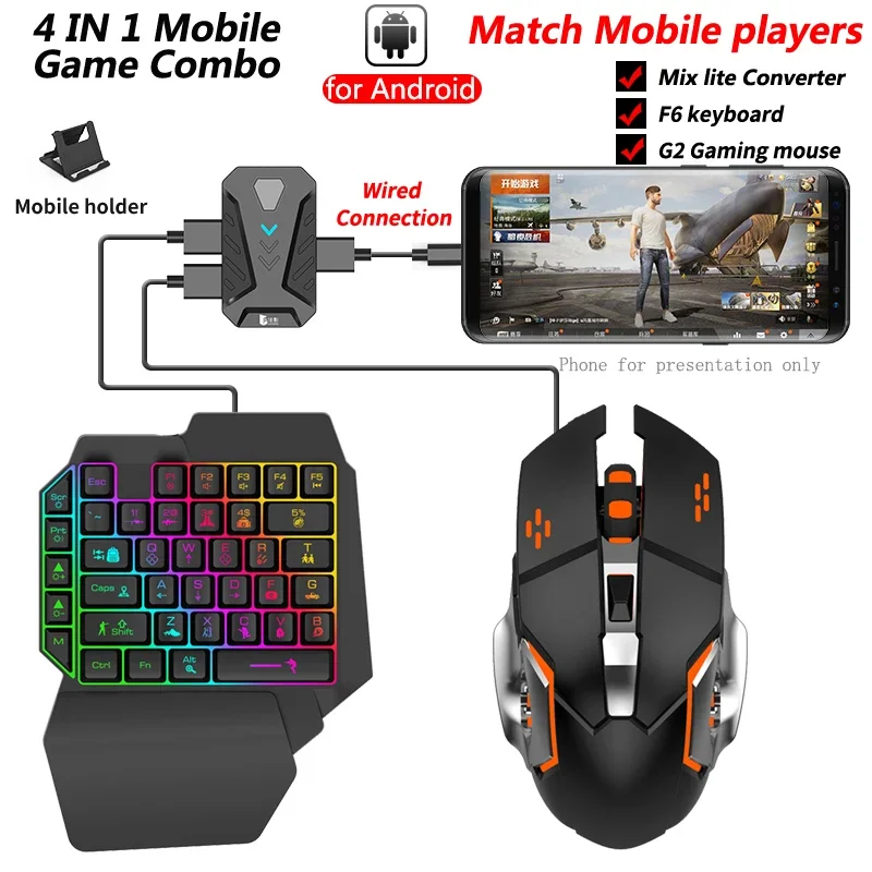 In stock Mixlite Gamepad for M - Gaming Keyboard And Mouse Mobile review and price