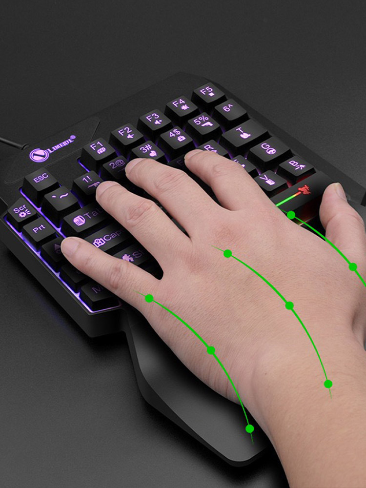 Mechanical One-Handed Light Ga - Gaming Keyboard And Mouse For Xbox review and price