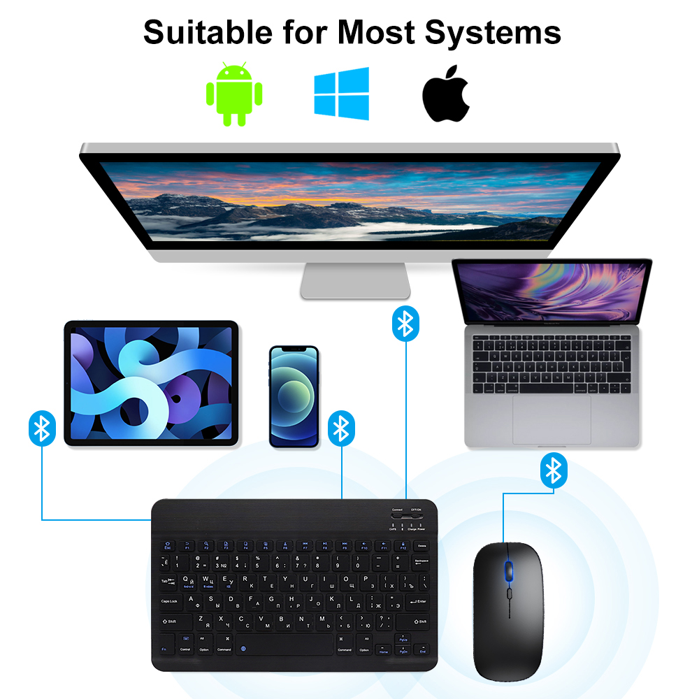 Bluetooth Keyboard and Mouse F - Gaming Keyboard Ergonomic review and price
