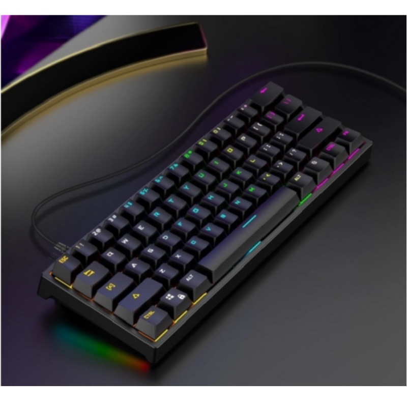 BAJEAL K101 Wired 61-Key Mecha - Keyboard Gaming Blue Switch review and price