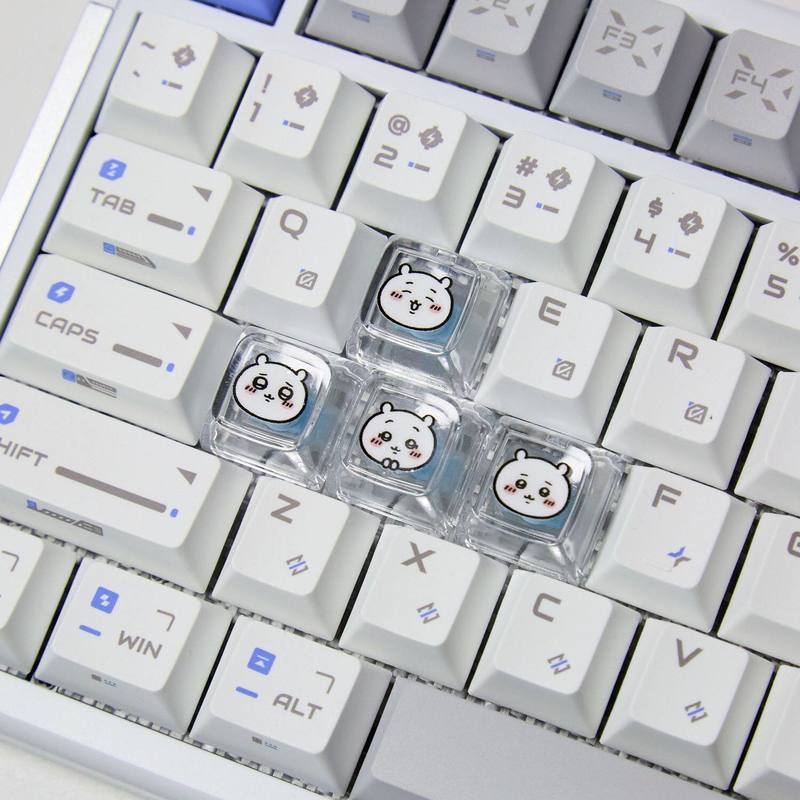 Chiikawa 4 Pcs Handmade Transp - Gaming Keyboard Affordable review and price