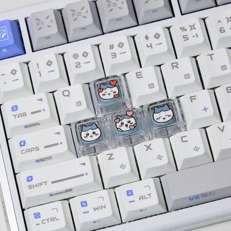 Chiikawa 4 Pcs Handmade Transp - Gaming Keyboard Affordable review and price