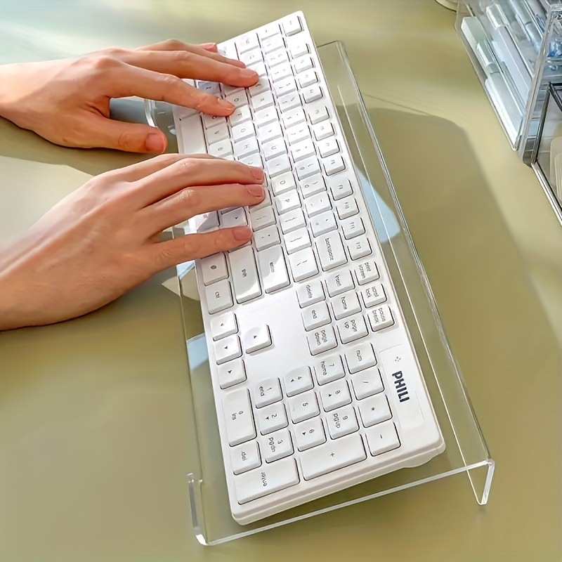 Acrylic keyboard stand, transp - Gaming Keyboard Ergonomic review and price