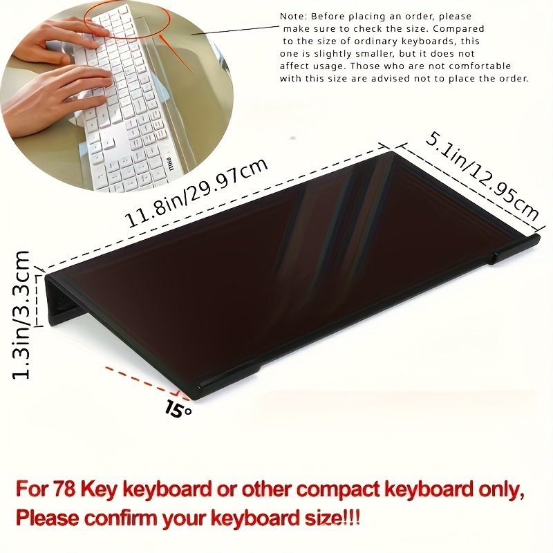 Acrylic keyboard stand, transp - Gaming Keyboard Ergonomic review and price