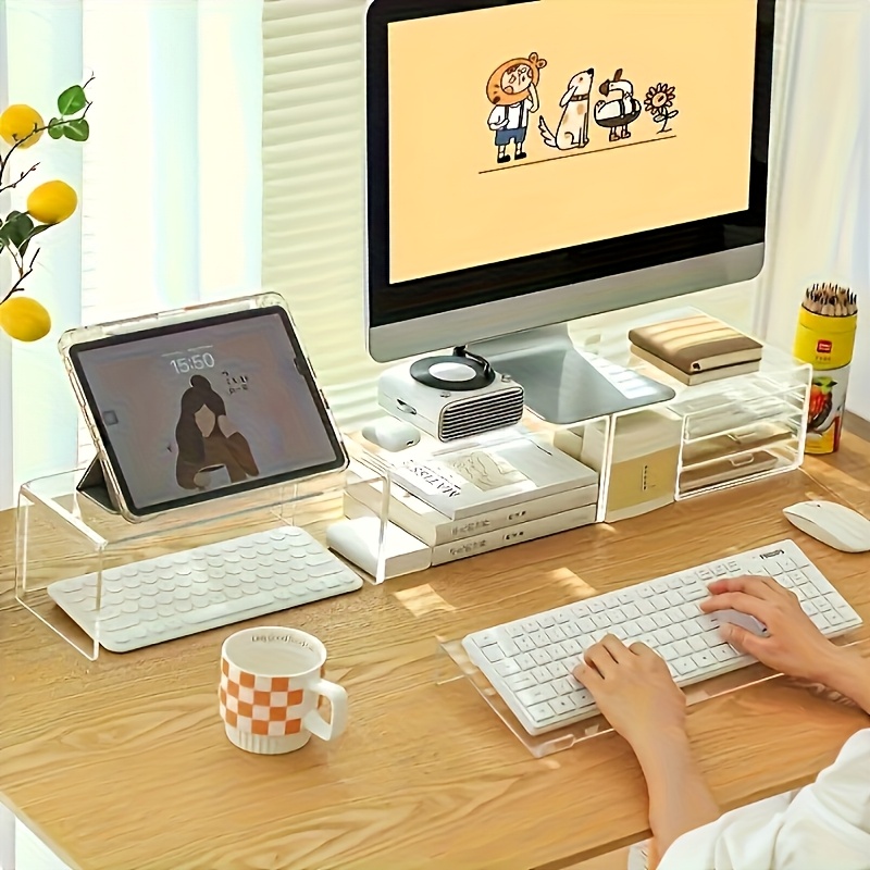 Acrylic keyboard stand, transp - Gaming Keyboard Ergonomic review and price