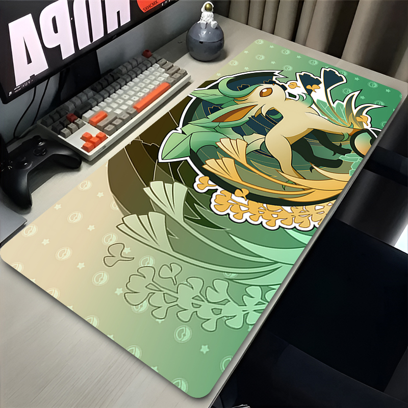 Mouse Pad Gamer P-pokemon Leaf - Gaming Keyboard Esports review and price