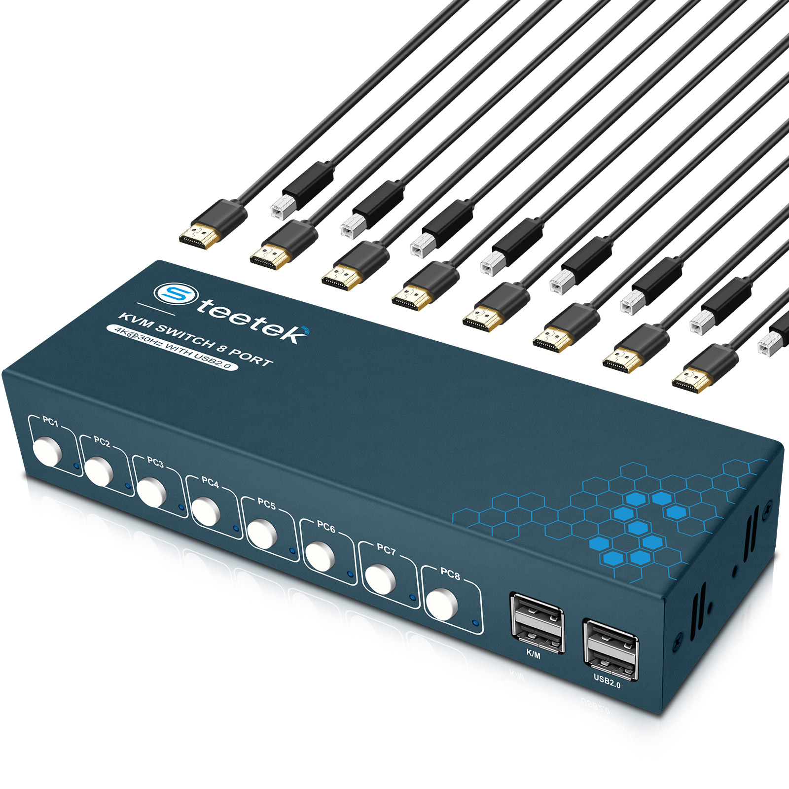 KVM Switch 8 Port HDMI KVM Swi - Gaming Keyboard And Mouse For Xbox review and price