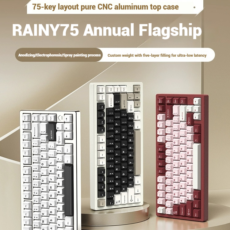 Wireless Bluetooth RAINY75 Cus - Gaming Keyboard Esports review and price