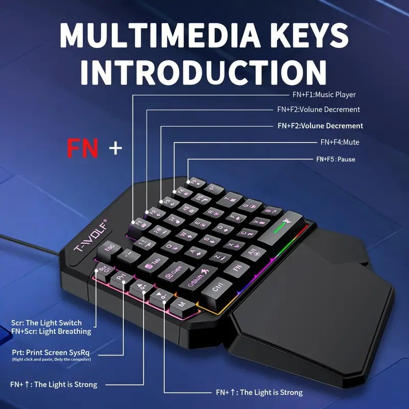 FocusOnPC TF900 2-in-1 Mobile  - Gaming Keyboard And Mouse Mobile review and price