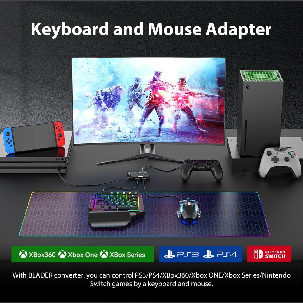Mobile Games Converter Mobilad - Gaming Keyboard And Mouse For Xbox review and price