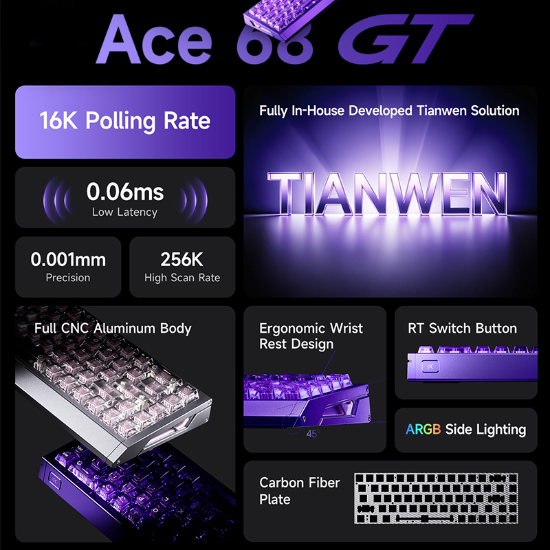 MCHOSE Ace 68 GT Aluminum Allo - Aluminum Case 65 review and price