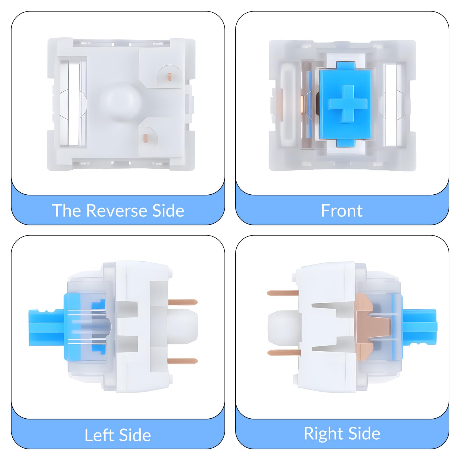 30 PCS Mechanical Keyboard Swi - Keyboard Gaming Blue Switch review and price