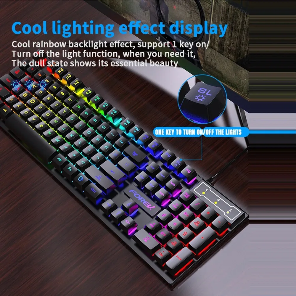 104 Key Backlit Mechanical Key - Gaming Keyboard And Mouse For Xbox review and price