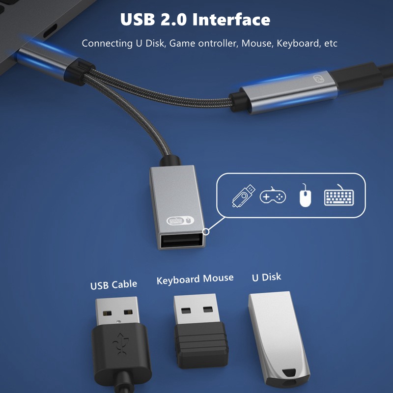 Audio 1 to 2  Type-C to USB OT - Gaming Keyboard Types review and price